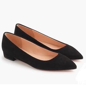 JCREW Pointed Toe Suede Flats